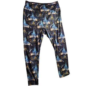 Disney leggings pants Curvy Ambrié Polyester Spandex pajama fiftieth anniversary
